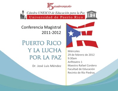Invitación PR y lucha por la paz